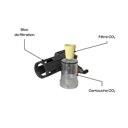 Packshot Filtre CO₂ avec bloc